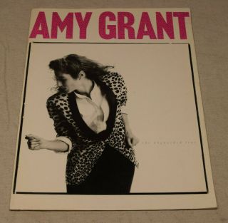 Amy Grant 1985 The Unguarded Tour Concert Program Book Booklet Christian Rock