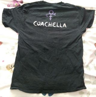 Vintage Prince Coachella 2008 T - Shirt - Male Large - Will Ship Internationally