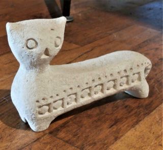Flavia - Montelupo - Italy - Aldo Londi - Bitossi Mcm Unglazed Stretch Cat Figurine