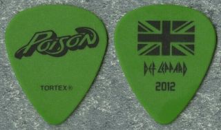 Poison / Def Leppard 2012 Rock Of Ages Concert Tour Official Stage Guitar Pick