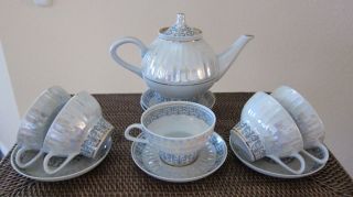 Vintage Porcelain Tea Set Minsk Factory Ussr/soviet/belarus 1960s