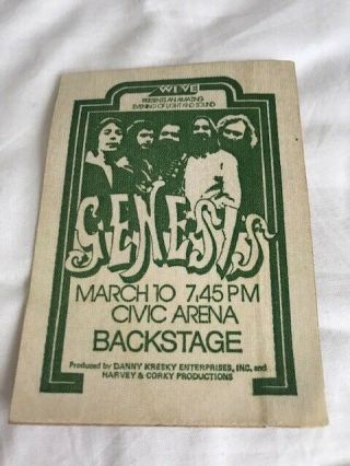 Genesis - Satin Backstage Pass - Wdve Presents At The Pittsburgh Civic Arena