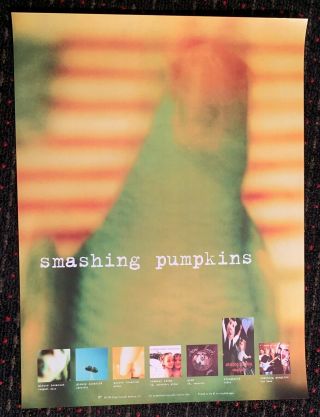 The Smashing Pumpkins Pisces Iscariot 18x24 Promo Poster 1994 Virgin
