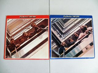 The Beatles Red & Blue Lps 1962 - 1966 & 1967 - 1970
