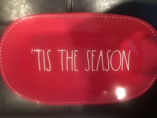 Rae Dunn ‘tis The Season Platter 2019 Release Red Christmas