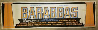 Barabbas Anthony Quinn 1962 24x82 Movie Poster Banner