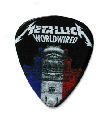 Metallica Guitar Pick ( (james Hetfield))  Paris Worldwired Tour Concert Ticket
