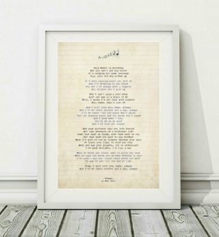 232 Bon Jovi - Always - Song Lyric Art Poster Print - Sizes A4 A3