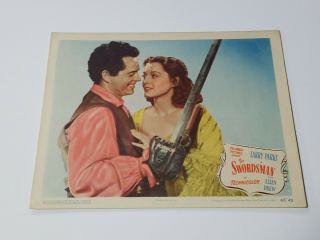 1947 The Swordsman Lobby Card 11x14 " Larry Parks,  Ellen Drew Swashbuckling