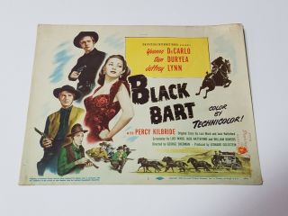 1947 Black Bart Title Lobby Card 11 " X14 " Yvonne De Carlo,  Dan Duryea Western