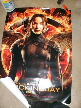 Poster Jennifer Lawrence The Hunger Games Mockingjay Part 1 Movie Film 26x38