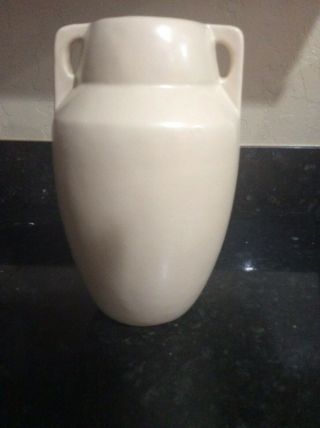 Catalina Island? Weller? California? Teco Fulper White Matte Unmarked Vase