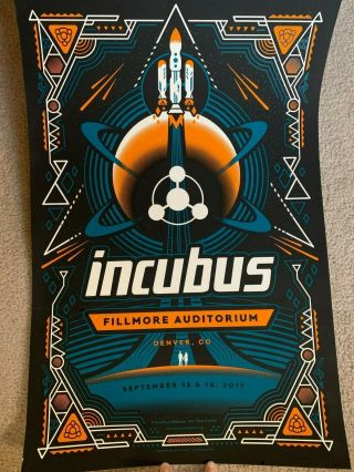 Incubus Poster From Denver 20 Years Of Make Yourself Tour