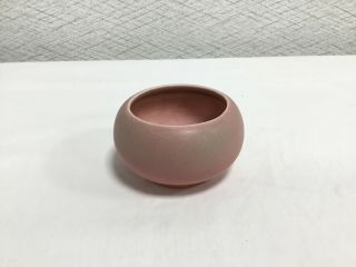 1927 Rookwood Arts And Crafts Pottery Dish Pink And Green Glaze 2 Inch Tall