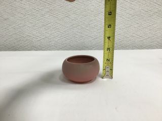 1927 Rookwood Arts And Crafts Pottery Dish Pink And Green Glaze 2 Inch Tall 7