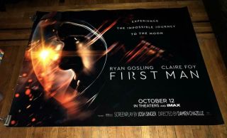 First Man 5ft Subway Movie Poster 2018 Ryan Gosling Apollo 11