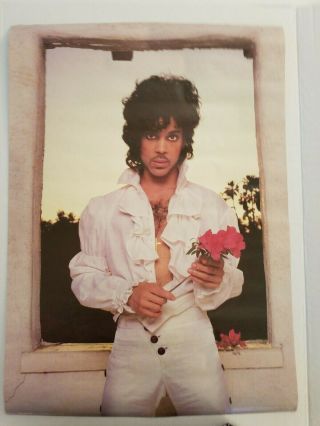 Prince 1984 When Doves Cry Poster Old Stock.  Vintage