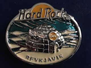 Hard Rock Cafe Reykjavik Thorcraft Iceland Blue Car Igloo Car Belt Buckle