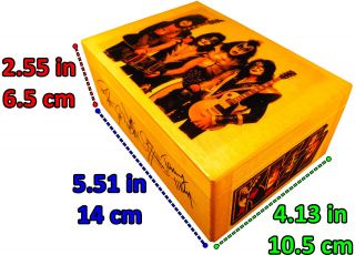 KISS Gene Simmons Paul Stanley figure logo BOX sign,  poster guitar rare cd vinyl 6