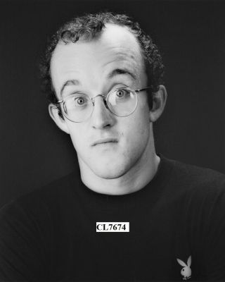 Keith Haring Poses For A Studio Portrait Photo