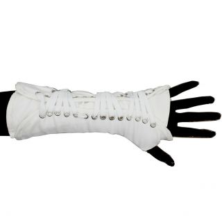 Mj Michael Jackson Punk White Armbrace Bad Glove For Fans