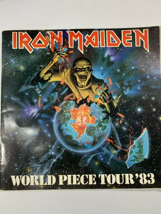 Iron Maiden World Piece Tour 83 1983 Concert Program Book
