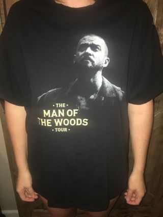 Justin Timberlake The Man Of The Woods Concert Tour T - Shirt Adult Xl
