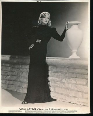 Vicki Lester 1930s Warner Bros.  Vitaphone Glamour Press Photo