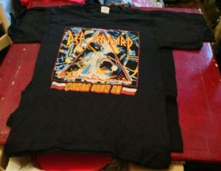 Def Leppard Hysteria Vintage 1980s T Shirt Unworn Single Stitch Medium