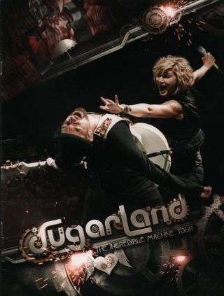 Sugarland 2010 Incredible Machine Tour Concert Program Book Booklet / Ex 2 Nmt