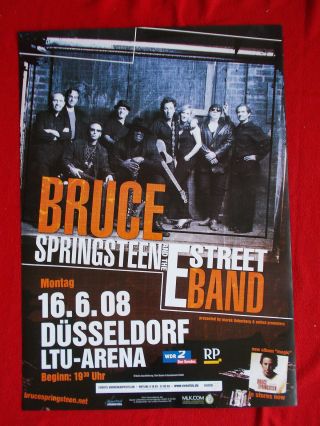 ,  2008 Bruce Springsteen Concert Poster 16.  6.  Düsseldorf Germany 1st Print