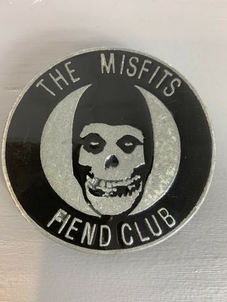 The Misfits Fiend Club Belt Buckle Pewter