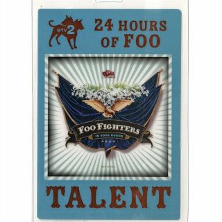 Foo Fighters Authentic 2005 Concert Laminated Backstage Pass In Your Honor Tour
