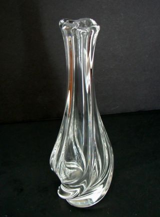 Saint Louis French - Crystal Flora Vase (8 ") - Mid Century Modern Art