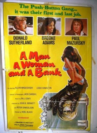 A Man A Woman And A Bank Lebanese Org Film Poster 70s