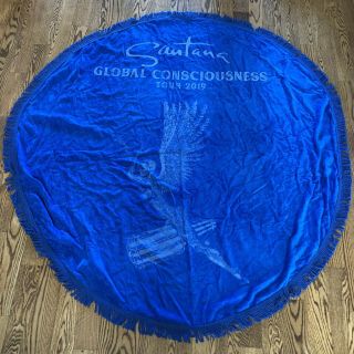 Carlos Santana Global Consciousness 2019 Tour Vip Merch Blanket Towel Fringe