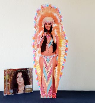 Cher Desktop Display Stand Standee Woman 