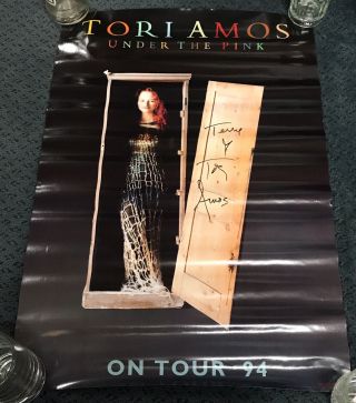 Vintage Tori Amos 1994 Poster Promo Tour Under The Pink Signed / Autographed