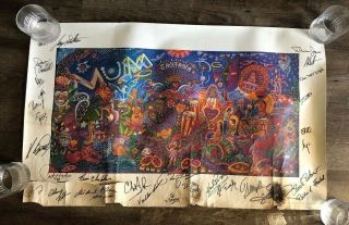 Signed Rare Santana River Of Colors By Rios Poster