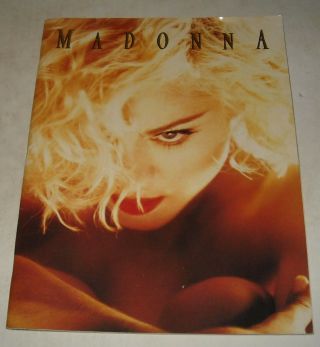 1990 Madonna Blond Ambition Souvenir Concert Tour Program Sexy Photos