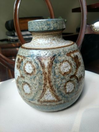 Handmade Søholm Stentøj Denmark Vase,  7.  5 ",  Pottery