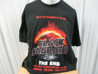 Vintage Delta Black Sabbath The End Farewell Tour 2016 2xl T - Shirt Ozzy Osbourne