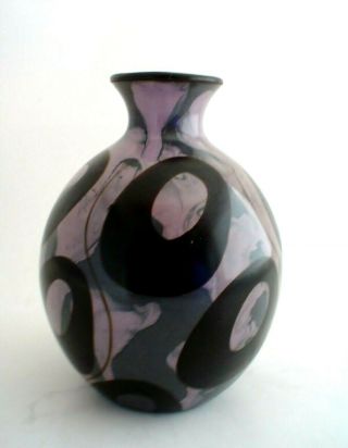 Chulucanas Peru Pottery Vase Hand Painted Artist Signed