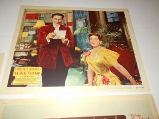 Paulette Goddard 3 Lobby Cards Suddenly It ' s Spring An Ideal Husband 3