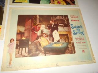 Paulette Goddard 3 Lobby Cards Suddenly It ' s Spring An Ideal Husband 4