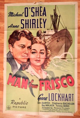 1944 - Man From Frisco - Movie Poster 27x41 1 Sht