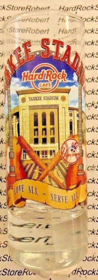 2017 Hard Rock Cafe York Yankee Stadium City - T Facade/guitars Shot Glass