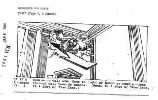 Ghostbusters Ii Storyboard " Nunzio Comes Through Wall " Pa 46 S Ilm Jan 06 1989