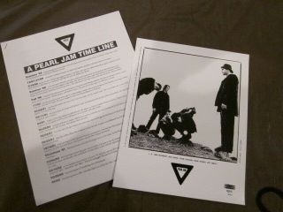 Pearl Jam Yield Press Kit Photo And 4 Page Time Line