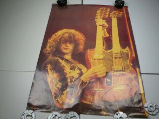 Vintage Led Zeppelin Jimmy Page Poster